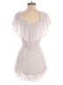 Aqua 100% Rayon Stripes White Romper Size S - photo 2