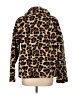 J.Crew 100% Polyester Animal Print Brown Faux Fur Jacket Size L - photo 2