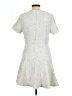 Hem & Thread 100% Polyester Tweed Ivory Casual Dress Size L - photo 2