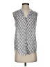 Paige Silver Sleeveless T-Shirt Size XS - photo 1