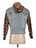 Kensie Animal Print Blue Denim Jacket Size S - photo 2
