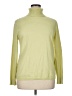 Lafayette 148 New York Solid Green Turtleneck Sweater Size XL - photo 1