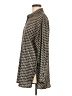 Carolina Belle Houndstooth Brown Long Sleeve Blouse Size M - photo 5