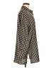Carolina Belle Houndstooth Brown Long Sleeve Blouse Size M - photo 4