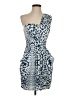 BCBGeneration 100% Cotton Print Blue Cocktail Dress Size 4 - photo 1
