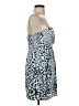 BCBGeneration 100% Cotton Print Blue Cocktail Dress Size 4 - photo 4