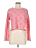 LC Lauren Conrad Hearts Pink Pullover Sweater Size M - photo 1