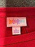 Lularoe Red 3/4 Sleeve Top Size L - photo 7