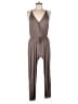 SAVVI Solid Gray Jumpsuit Size M - photo 1