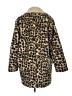 Gap 100% Polyester Animal Print Gold Coat Size M - photo 2