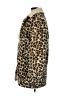 Gap 100% Polyester Animal Print Gold Coat Size M - photo 5