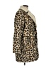 Gap 100% Polyester Animal Print Gold Coat Size M - photo 4