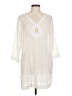 SPANX 100% Polyester Ivory 3/4 Sleeve Blouse Size M (estimated) - photo 1