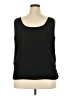 Adrianna Papell 100% Polyester Solid Black Sleeveless Blouse Size 2X - photo 2