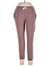 Glyder Solid Burgundy Casual Pants Size L - photo 1