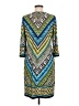 Chico's Print Teal Casual Dress Size Med (1) - photo 2