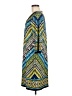 Chico's Print Teal Casual Dress Size Med (1) - photo 5