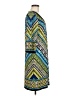 Chico's Print Teal Casual Dress Size Med (1) - photo 4