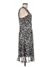 Karin Stevens 100% Polyester Animal Print Silver Cocktail Dress Size 8 - photo 4
