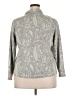 Croft & Barrow Paisley Gray Long Sleeve Blouse Size XXL - photo 2