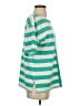 T by Talbots Stripes Green Short Sleeve Blouse Size S - photo 4