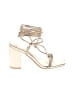 Assorted Brands Ivory Gold Sandals Size 6 - photo 1