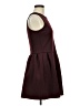Brigitte Bailey Solid Burgundy Casual Dress Size M - photo 4