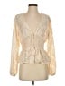 Willow & Root 100% Polyester Ivory Long Sleeve Blouse Size S - photo 1