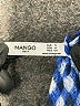 Mango Checkered-gingham Blue Casual Dress Size 4 - photo 7