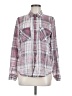 Maurices Plaid Pink Long Sleeve Blouse Size M - photo 1