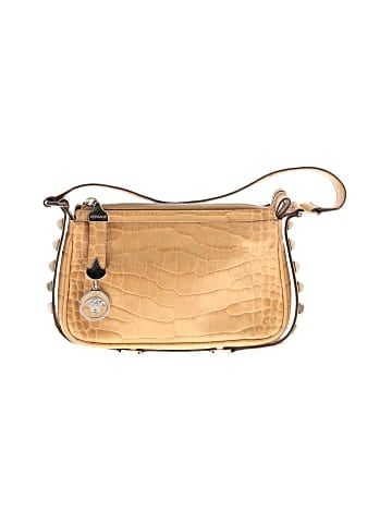 Versace Vintage croc embossed Leather Shoulder Bag (view 1)