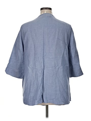 Maggie Barnes 3/4 Sleeve Button-Down Shirt (view 2)