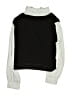 Amy Byer Color Block Black Sweatshirt Size 16 - photo 2