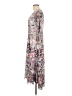 Komarov 100% Polyester Floral Ivory Casual Dress Size Med (2) - photo 5