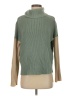 Zeagoo 100% Acrylic Color Block Green Turtleneck Sweater Size S - photo 1