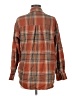 Unbranded 100% Polyester Plaid Brown Long Sleeve Blouse Size M - photo 2