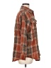 Unbranded 100% Polyester Plaid Brown Long Sleeve Blouse Size M - photo 4