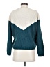 Opposite 100% Acrylic Color Block Teal Turtleneck Sweater Size XS - photo 2
