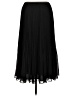 Bella Dahl 100% Polyester Solid Black Formal Skirt Size L - photo 2
