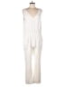R | Label Solid Ivory Jumpsuit Size M - photo 1