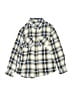Cherokee 100% Cotton Plaid Yellow Long Sleeve Button-Down Shirt Size M (kids) - photo 1
