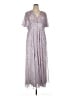 Mac Duggal 100% Polyester Silver Cocktail Dress Size 16 - photo 1