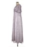 Mac Duggal 100% Polyester Silver Cocktail Dress Size 16 - photo 5