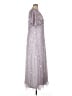Mac Duggal 100% Polyester Silver Cocktail Dress Size 16 - photo 4