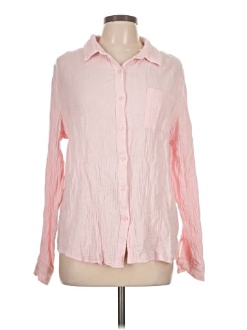 Jun & Ivy Long Sleeve Button-Down Shirt (view 1)