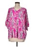 White Birch Pink 3/4 Sleeve Blouse Size M - photo 1