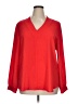 Violet & Claire 100% Polyester Red Long Sleeve Blouse Size XL - photo 1