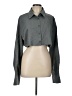 PrettyLittleThing 100% Polyester Gray Long Sleeve Blouse Size 10 - photo 1