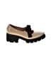 All Black Color Block Tan Flats Size EU 40 - photo 1