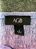 AGB 100% Polyester Blue 3/4 Sleeve Blouse Size L - photo 7
